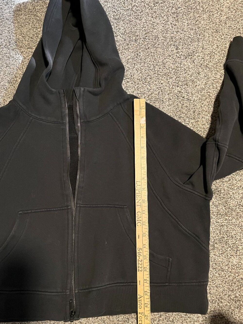 Lululemon Scuba Oversized Full Zip Hoodie XL/XXL Black - Picture 5 of 10